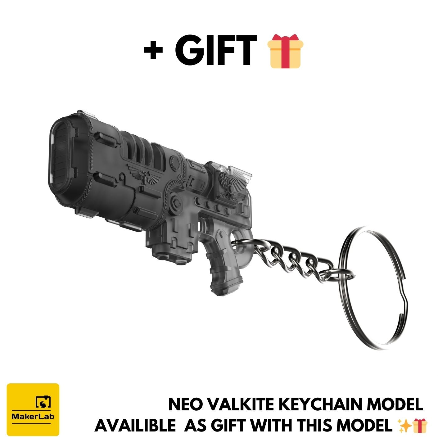 Neo-Volkite Blaster - Warhammer 40K: Space Marine 2 - Printable 3d model - STL files