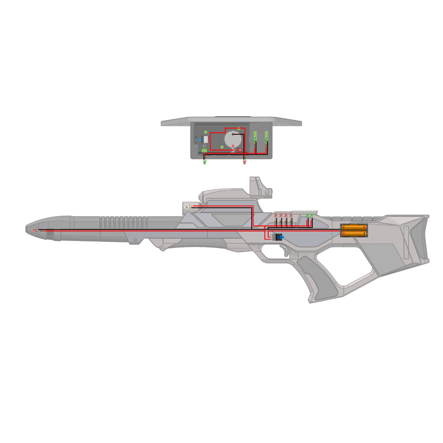 Type 3 Nemesis First Contact Phaser Rifle - Printable 3d model - STL files