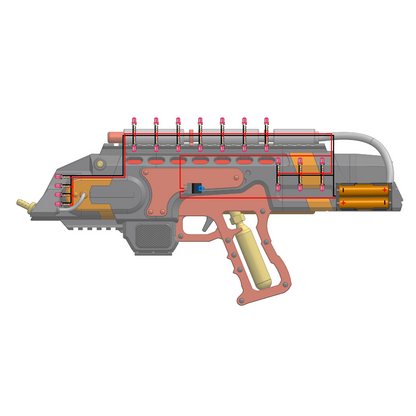 Flame Gun - Printable 3d model - STL files