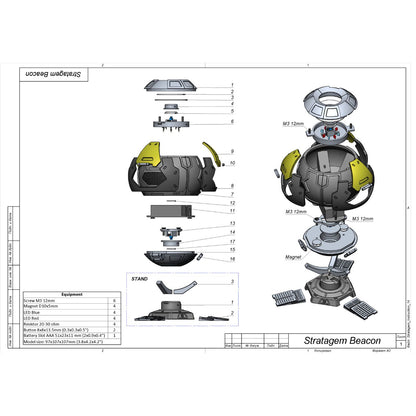 Stratagem Beacon - Helldivers 2 - Printable 3d model - STL files