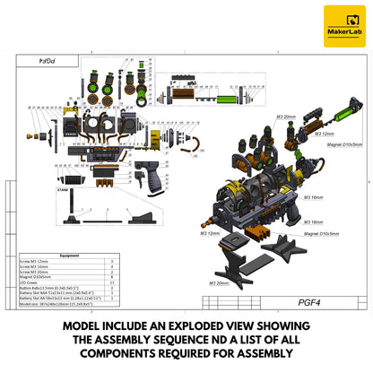 Plasma Blaster - Fallout 4 - Printable 3d model - STL files