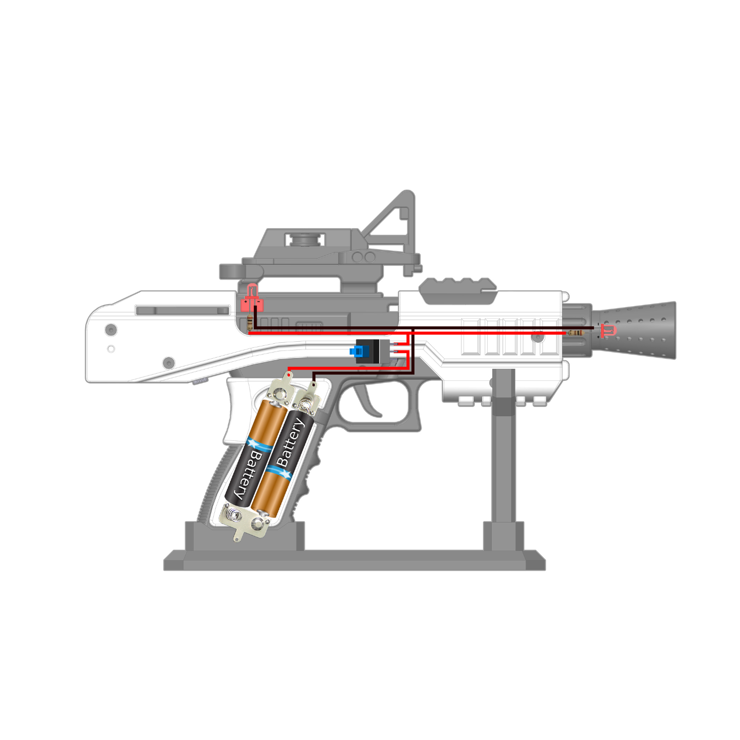 SE-44C Blaster - Printable 3d model - STL Files