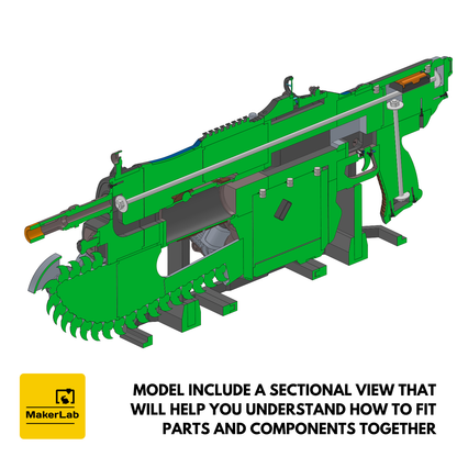 Prototype MK1 Lancer - GoW E-Day - Printable 3d model