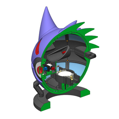 Gengar PokeBall - Printable 3d model - STL files