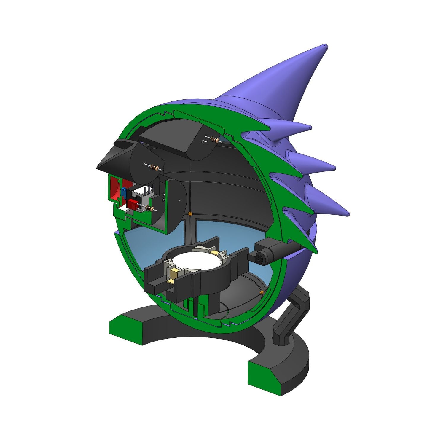 Gengar PokeBall - Printable 3d model - STL files