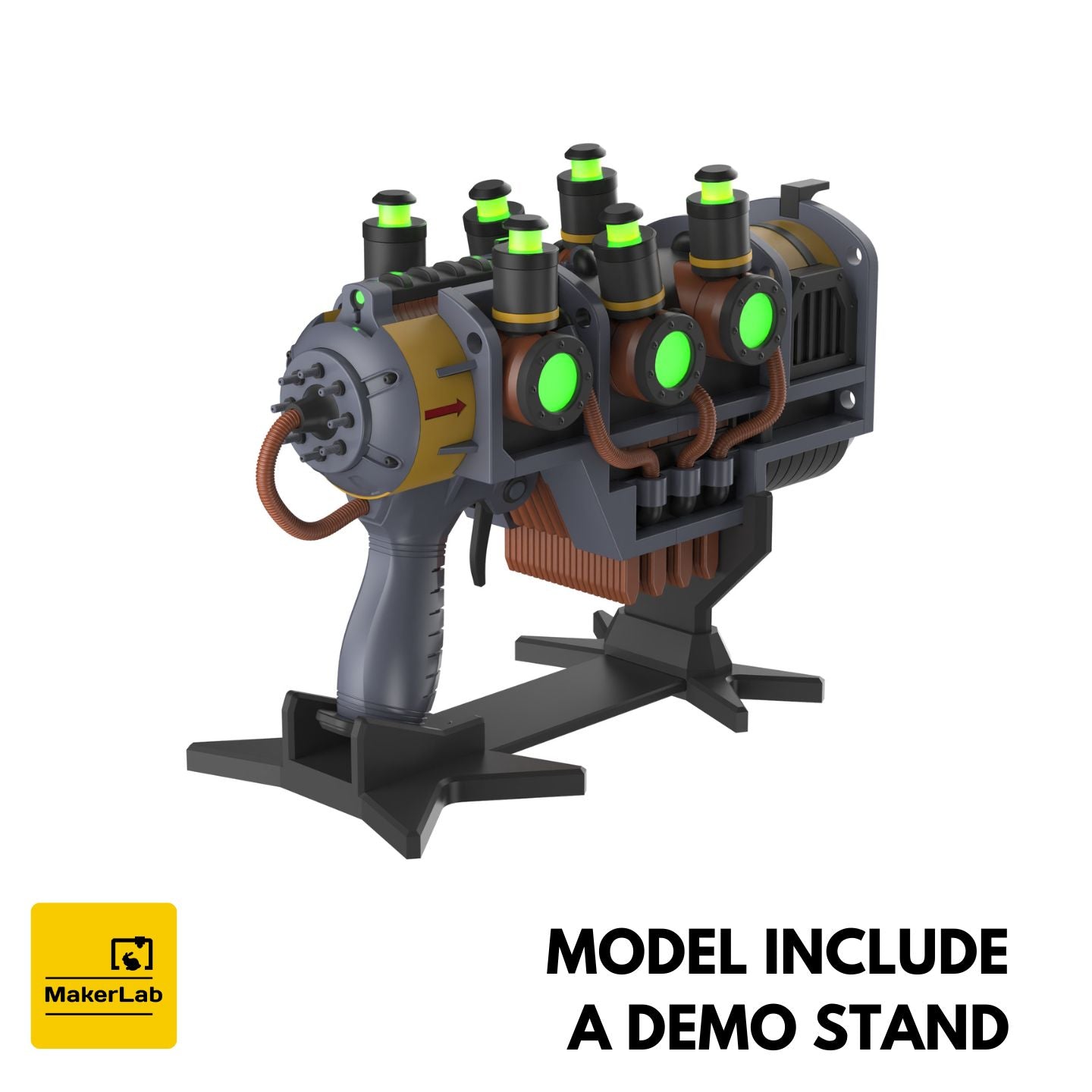 Plasma Blaster - Fallout 4 - Printable 3d model - STL files