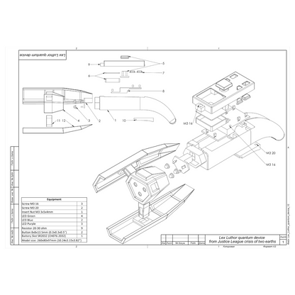 Lex Luthor Quantum Device - Printable 3d model - STL files