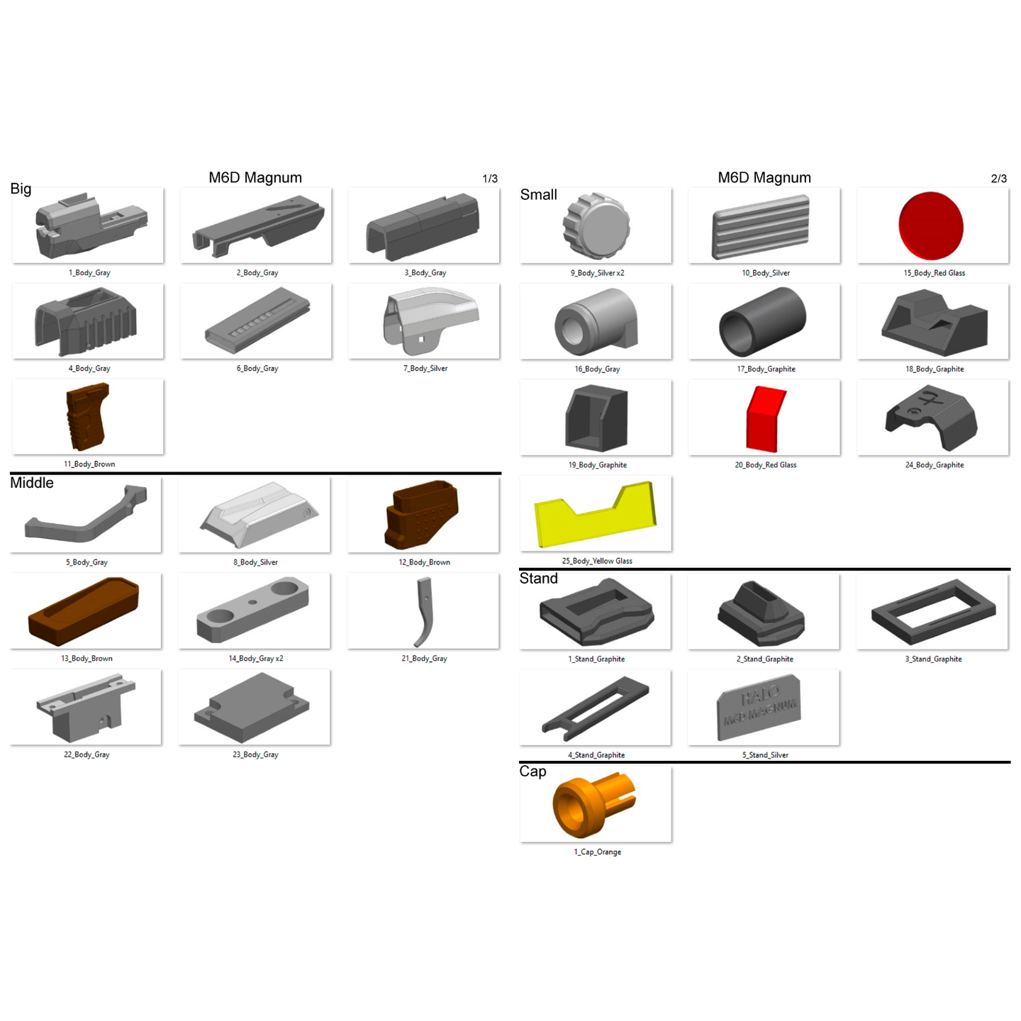 M6D Magnum - Printable 3d model - STL files