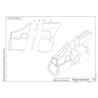 Tracer Arm Armor - Printable 3d model - STL files