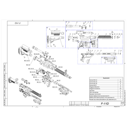 F-11D Blaster Rifle - Printable 3d model - STL files