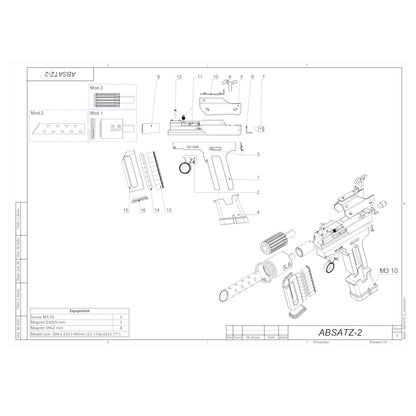 ABSATZ-2 - Modèle 3d imprimable - Fichiers STL