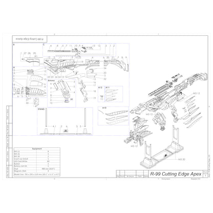 R-99 Cutting Edge - Printable 3d model - STL files