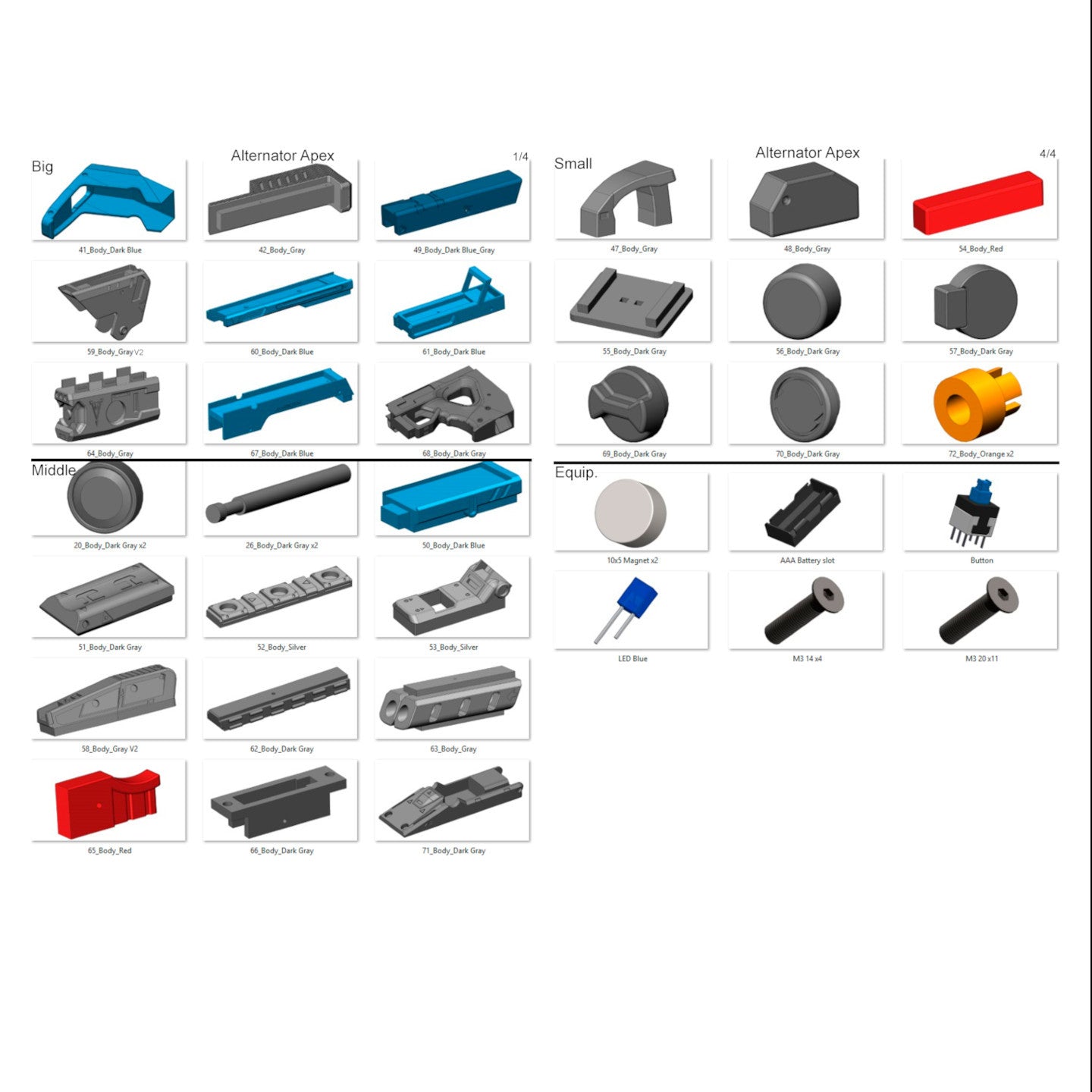 Alternator - Printable 3d model - STL files