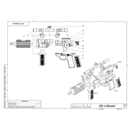 EE-4 Carbine Rifle - Printable 3d model - STL files