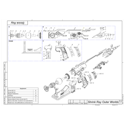 Shrink Ray Gun - Printable 3d model - STL files