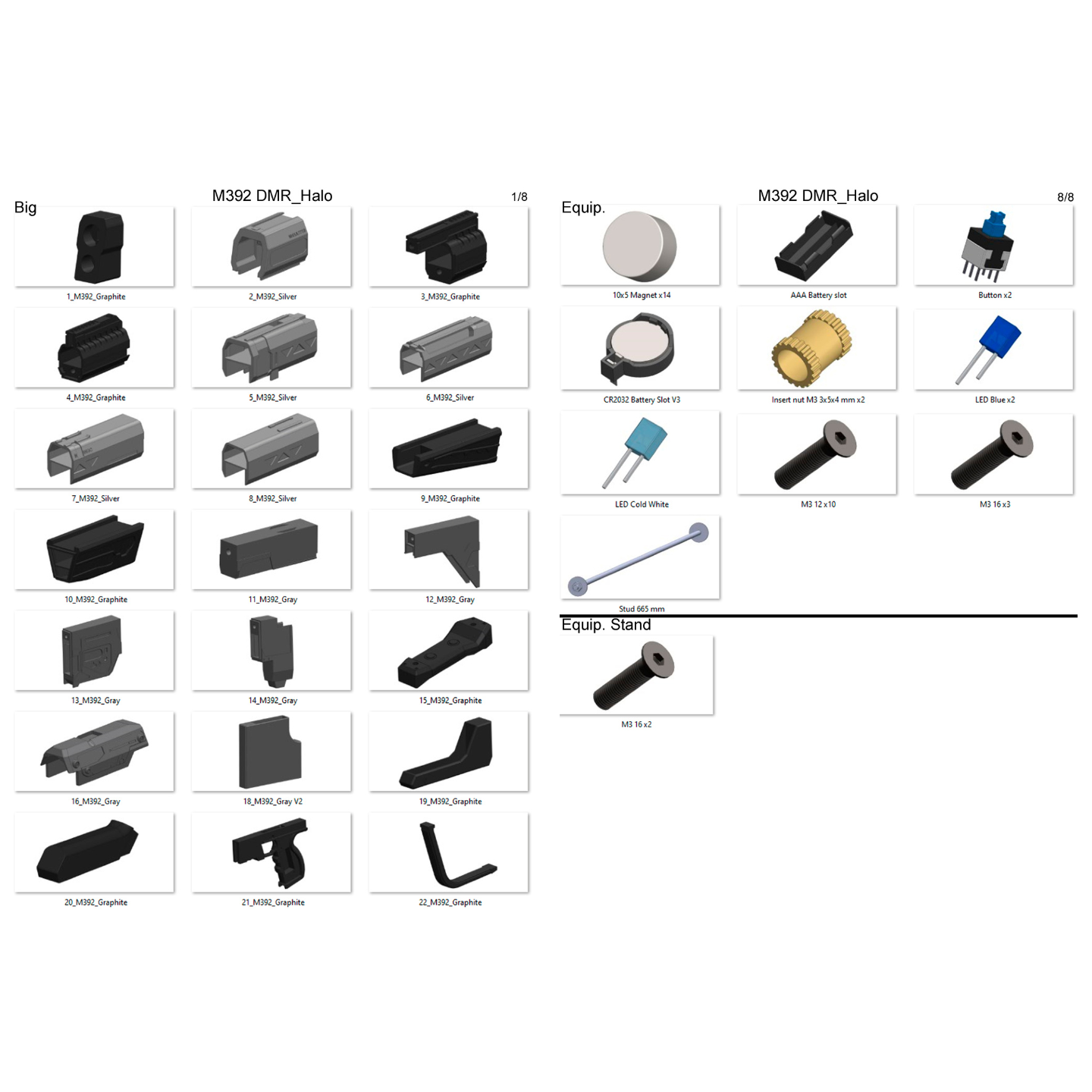 Halo Bundle - 11 Printable models - STL Files