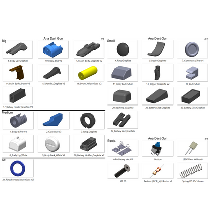 Ana Dart Gun - Printable 3d model - STL files