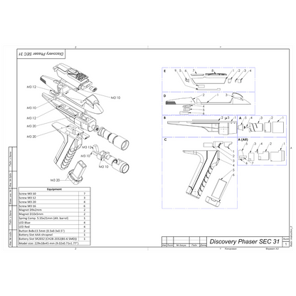 SEC 31 Phaser - Printable 3d model - STL Files