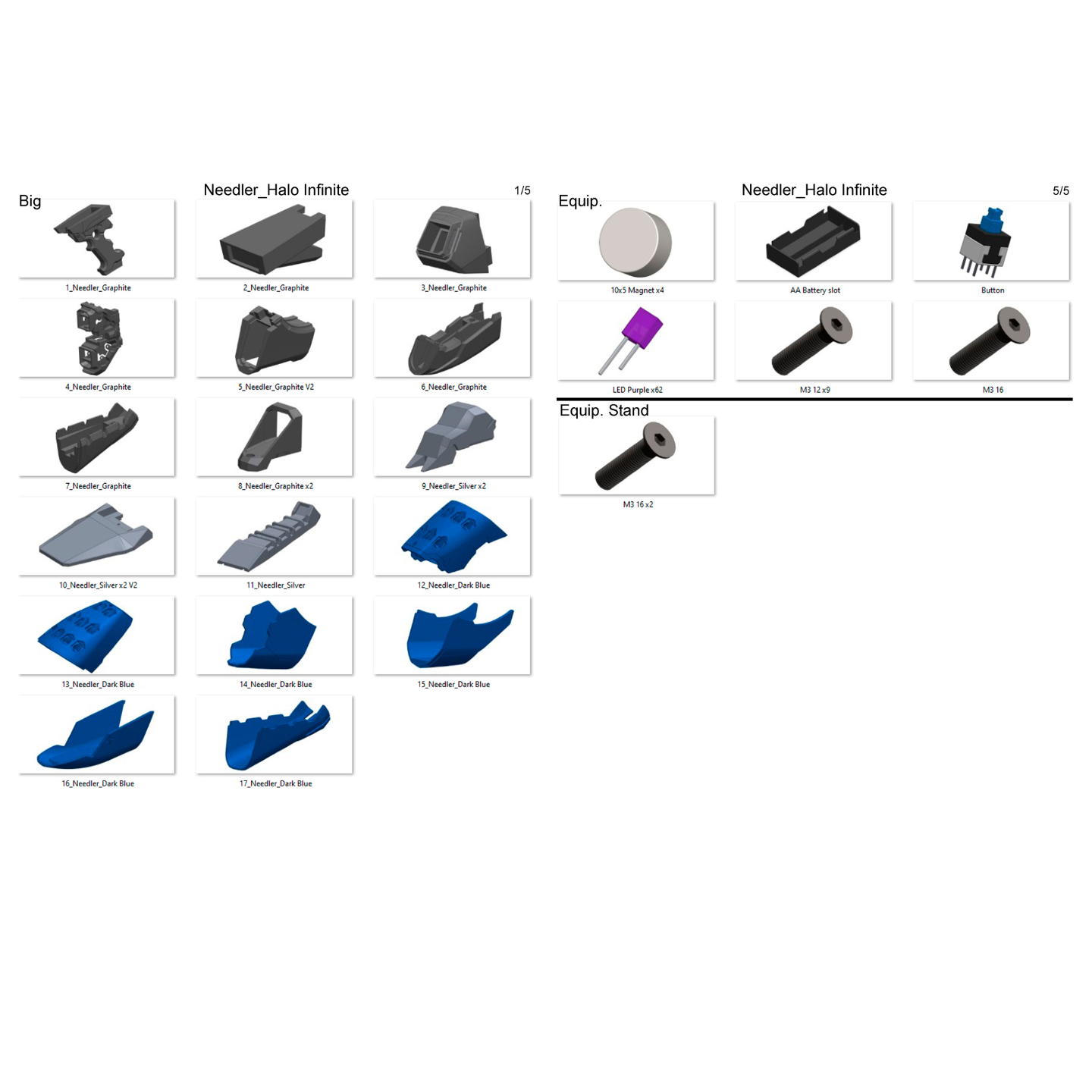 Halo Bundle - 11 Printable models - STL Files