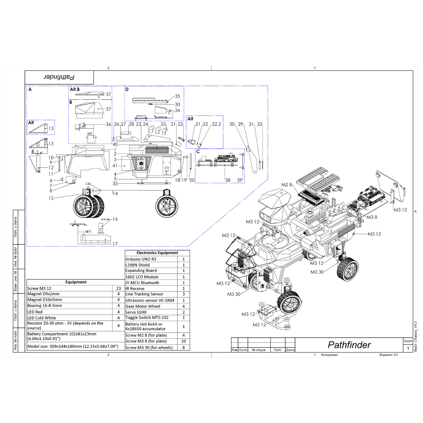 Pathfinder - Housing for RC Car  - Printable 3d model - STL files