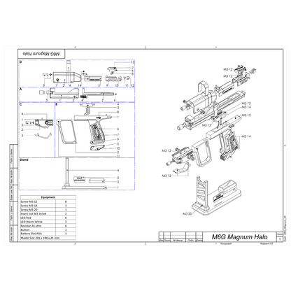 M6G Magnum - Printable 3d model - STL files