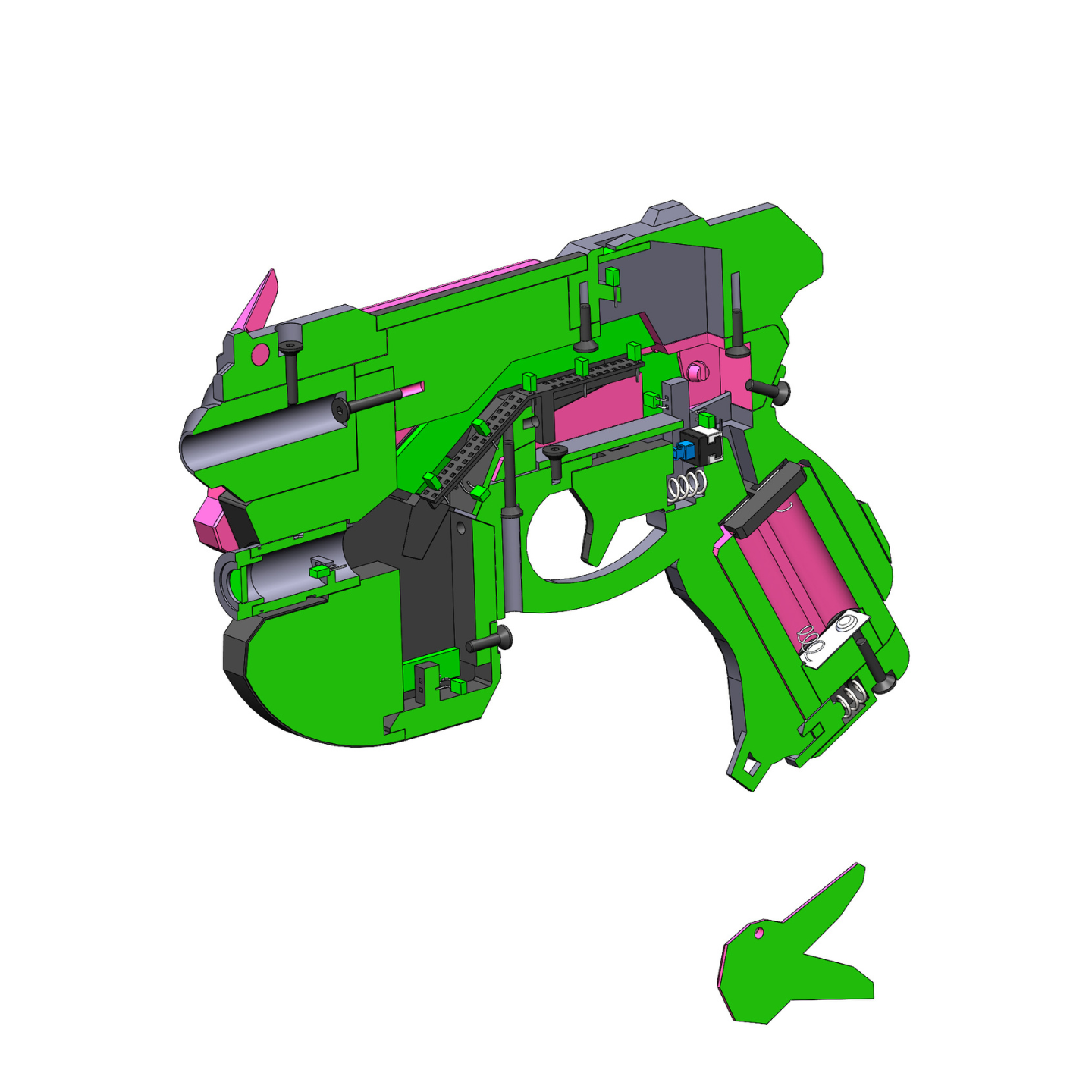 DVa Gun - Printable 3d model - STL files