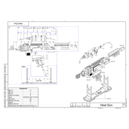 Flame Gun - Printable 3d model - STL files