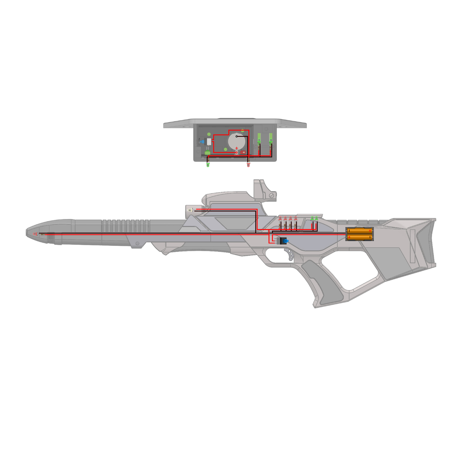 Type 3 Nemesis  First Contact Phaser Rifle - Printable 3d model - STL files