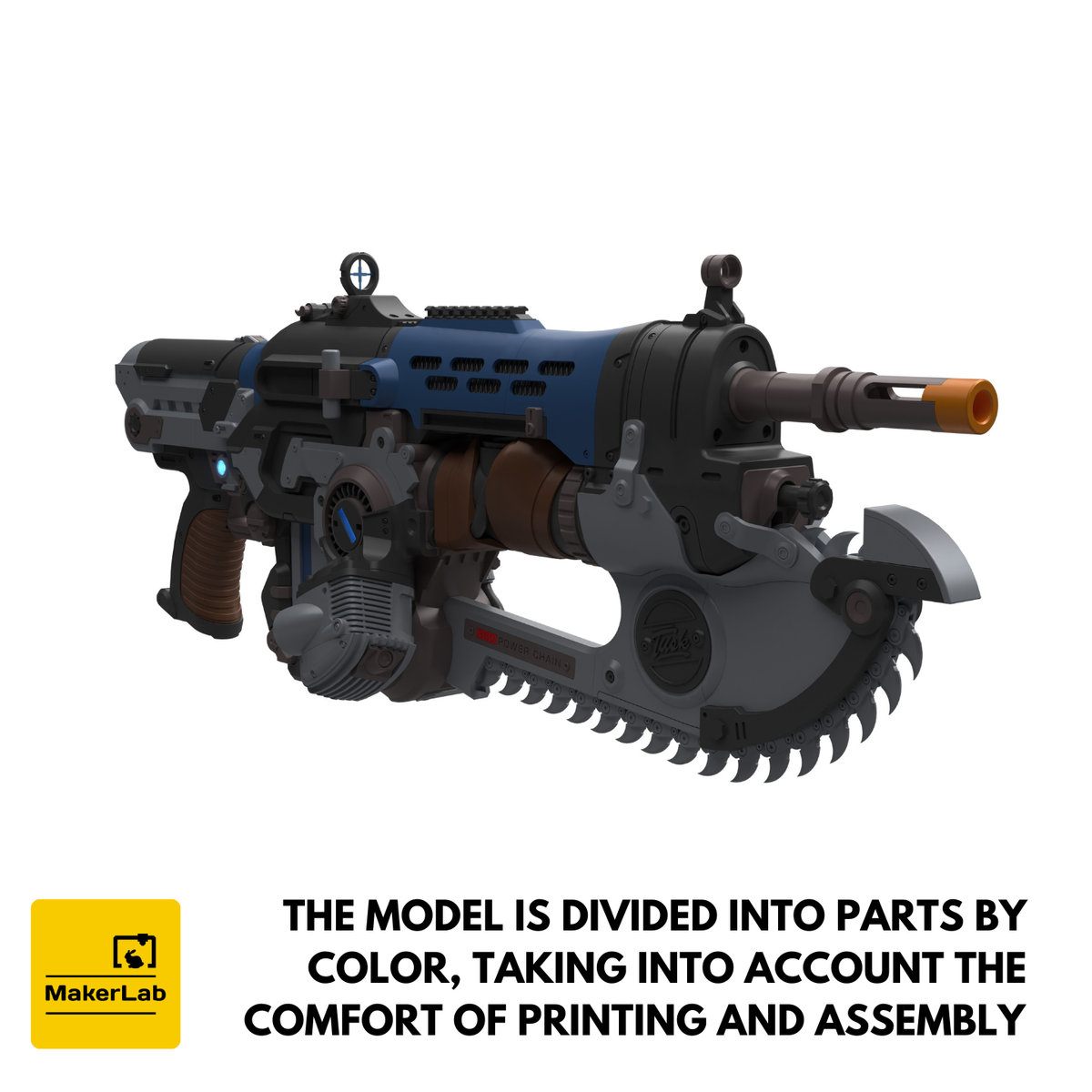 Prototype MK1 Lancer - GoW E-Day - Printable 3d model