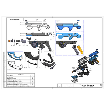 Tracer Blaster Original Skin - Printable 3d model - STL files