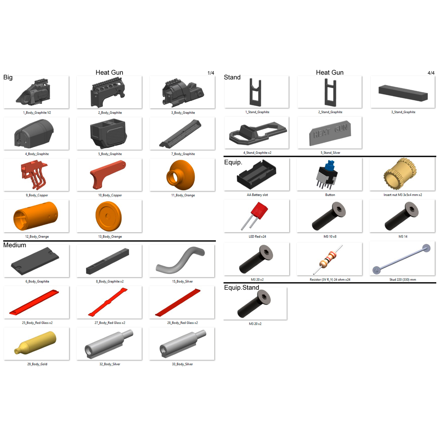 Flame Gun - Printable 3d model - STL files