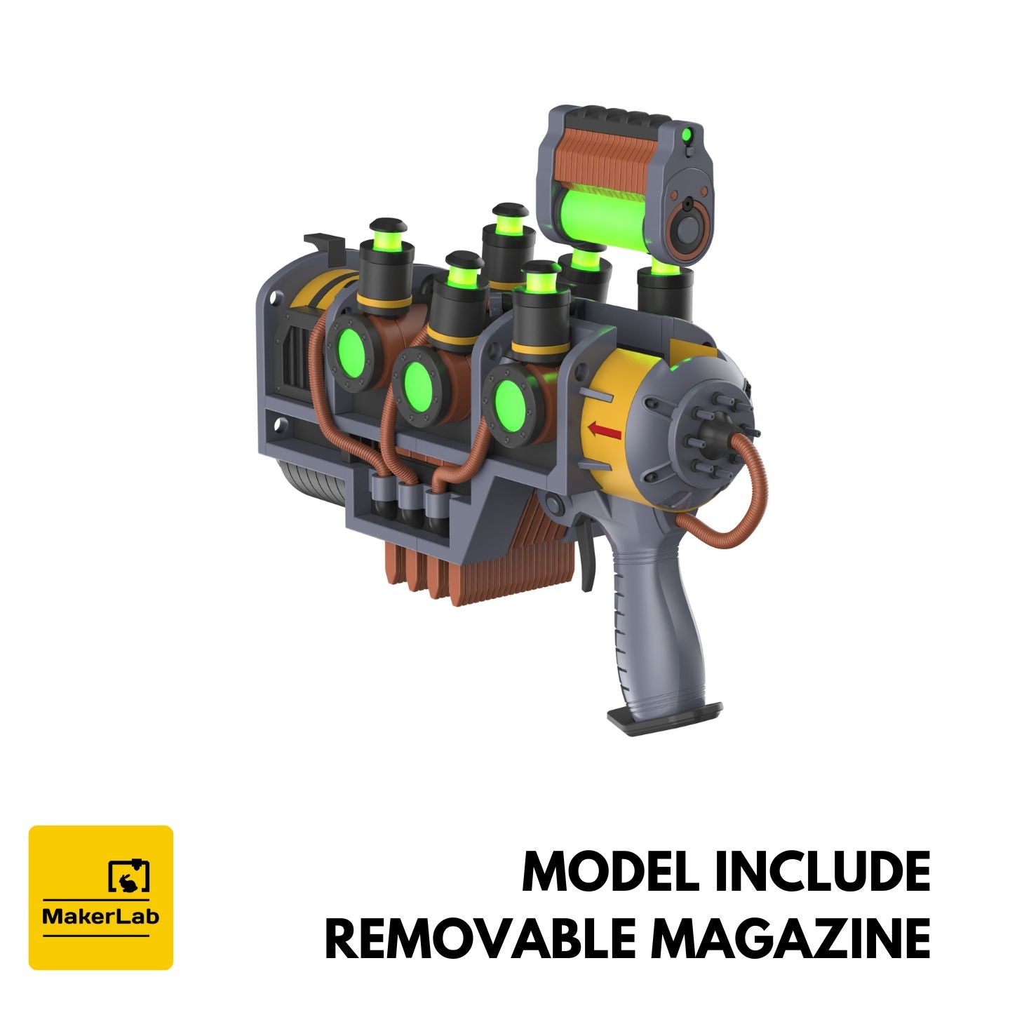 Plasma Blaster - Fallout 4 - Printable 3d model - STL files