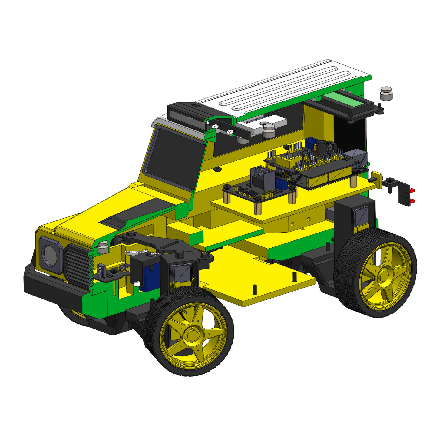 Jeep - Housing for RC Car  - Printable 3d model - STL files