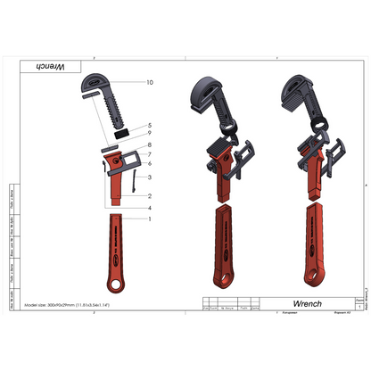 Wrench - BioShock - Printable 3d model - STL files