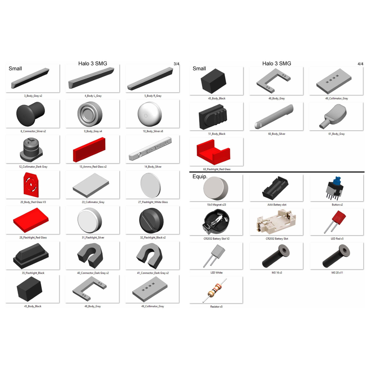 Halo Bundle - 11 Printable models - STL Files