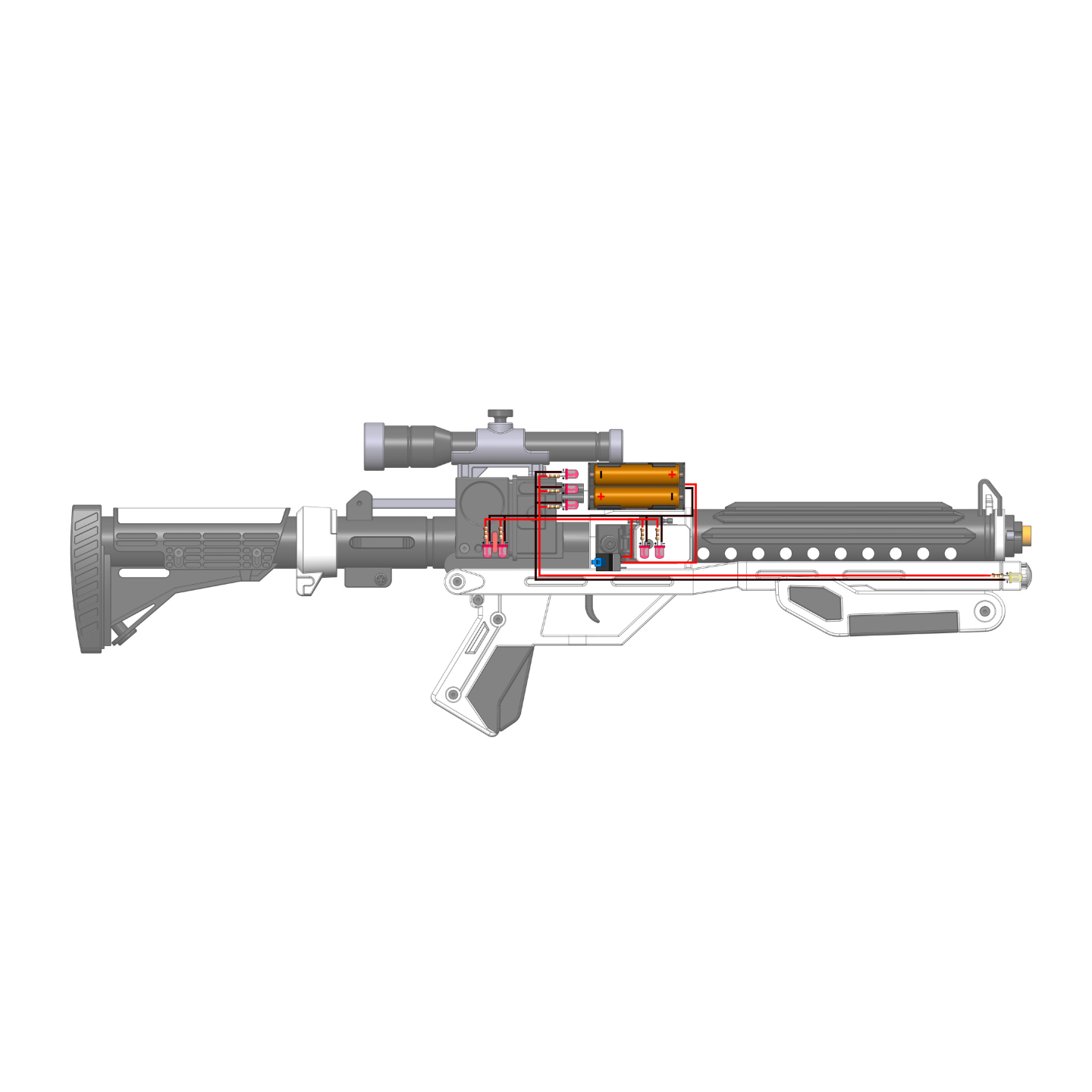 F-11D Blaster Rifle - Printable 3d model - STL files