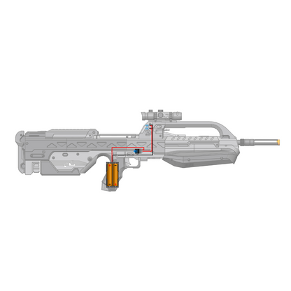 Fusil de combat anniversaire BR55 - Modèle 3d imprimable - Fichiers STL