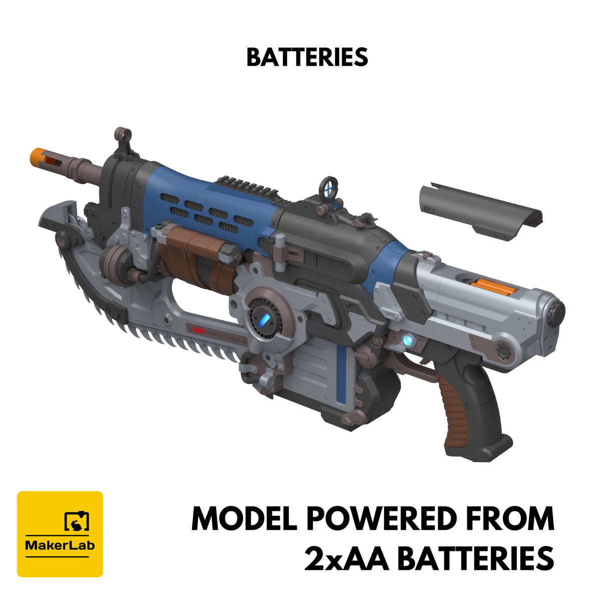 Prototype MK1 Lancer - GoW E-Day - Printable 3d model