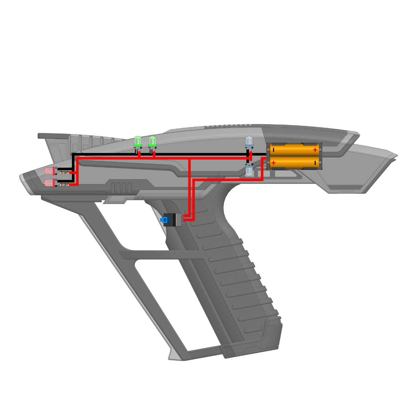 Picard Phaser  - Printable 3d model - STL files