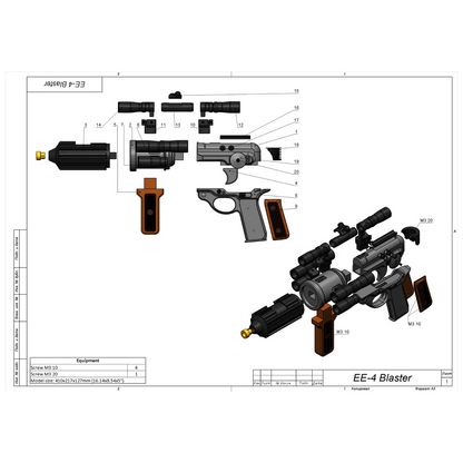 EE-4 Carbine Rifle - Printable 3d model - STL files