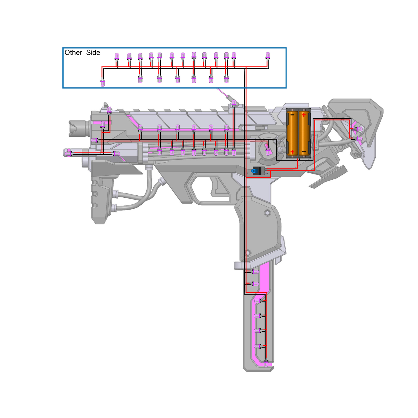 Sombra Cannon Augmented Skin - Printable 3d model - STL files