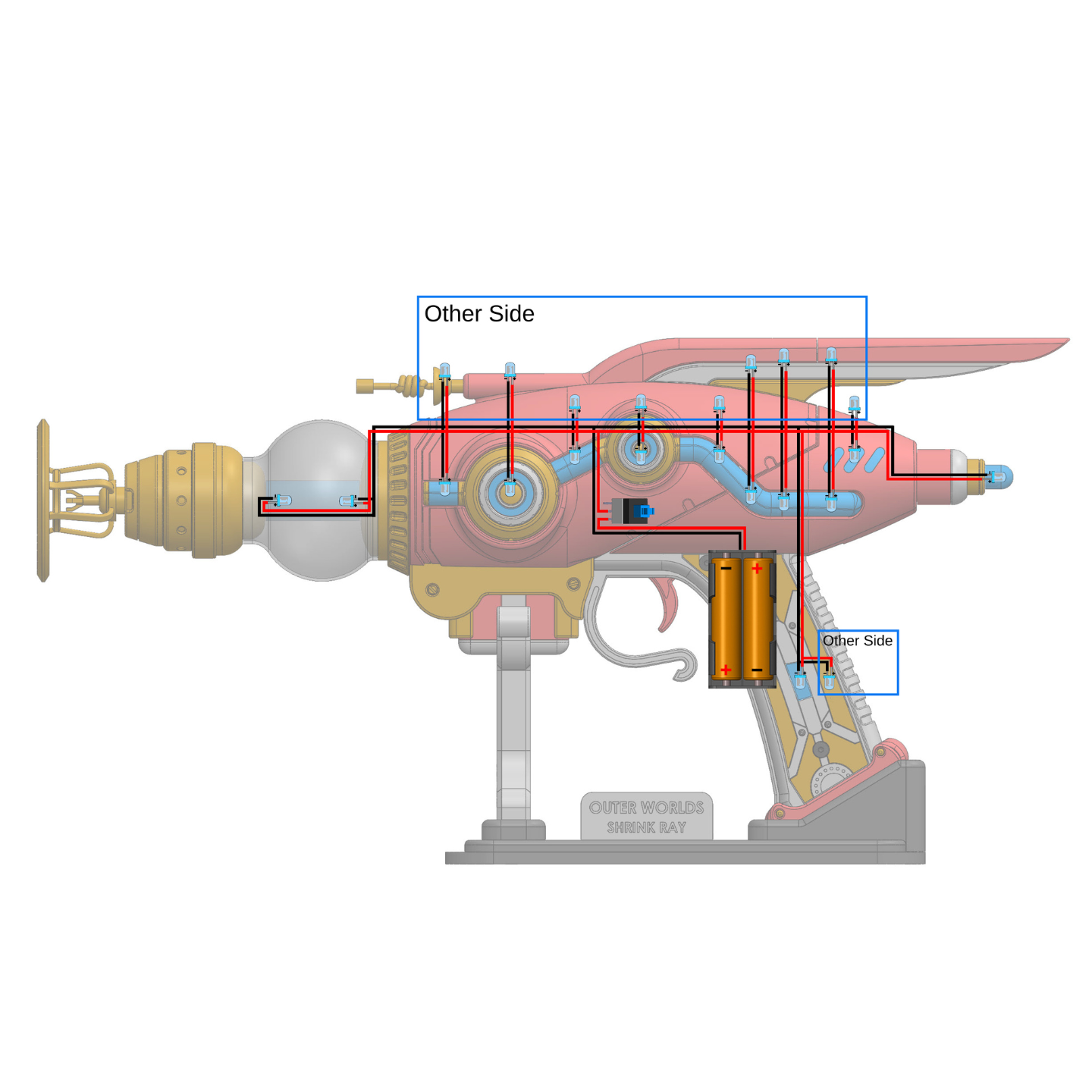 Shrink Ray Gun - Printable 3d model - STL files