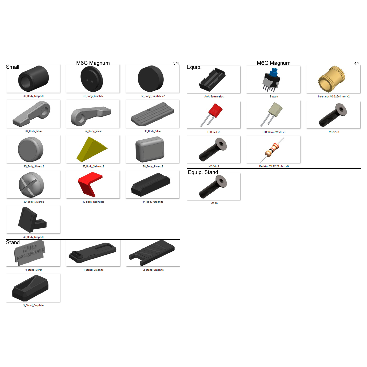 M6G Magnum - Printable 3d model - STL files